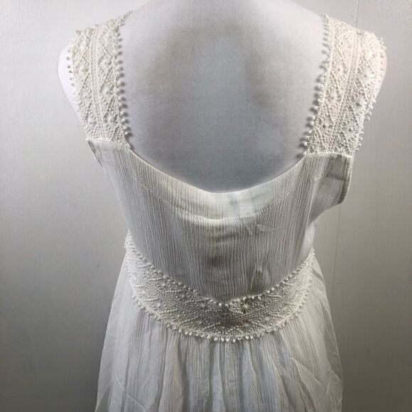 RAGA NWT White Sleeveless Boho Crochet Top Size S - Picture 4 of 10
